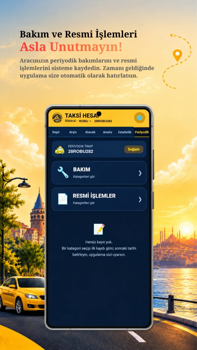Never miss maintenance or paperwork - the app reminds you